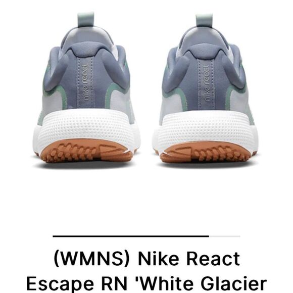 (WMNS) Nike React Escape RN 'White Glacier Grey' CV3817-104 size 6.5. - Picture 6 of 16
